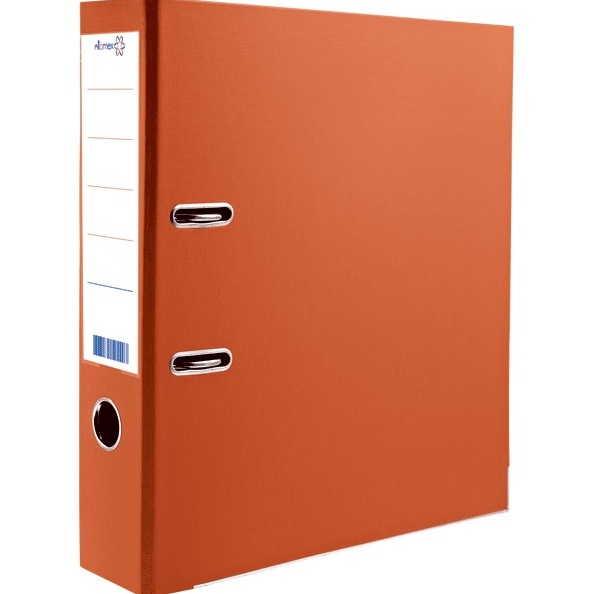 Папка-регистратор 75 мм "deVENTE" PP двусторонний разобранная, металлическая окантовка, оранжевая