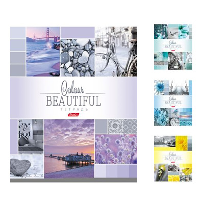 Тетрадь 96 л. кл. "Beautiful colour" на скобе 