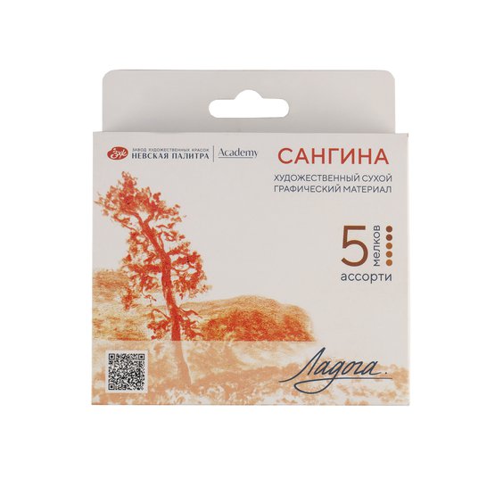 Сангина ассорти цветов 5 мелков Лагода