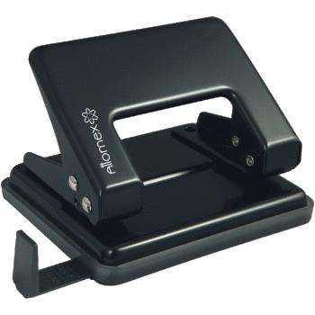 Дырокол металлический до 20 листов, форматная линейка, чёрный