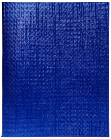 Тетрадь 96 л. кл. Бумвинил METALLIC синяя