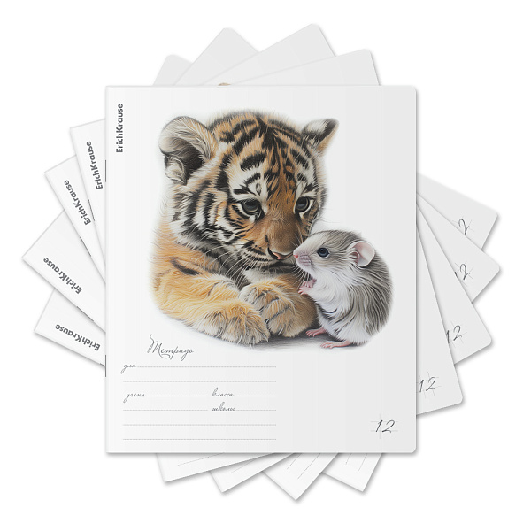 Тетрадь 12 л. кл. "Little Cuties" ErichKrause (в плёнке по 10 шт.)_MIX-PACK