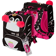 Ранец "deVENTE. Mini. Pinguin" школьный жесткий 35x26x20 см (14 л) вес 800 г, 1 отделение на замке с карманом для учебников, 1 передний карман на молнии, 2 боковых кармана на молнии с расширением, эргономичная формоустойчивая вентилируемая спинка и м