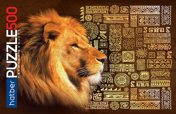 Пазлы 500 эл. А2 480х330мм "KING LION" ,"Premium"