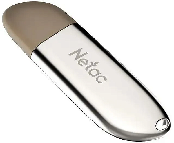 Флеш Диск Netac 64GB U352  USB2.0 серебристый