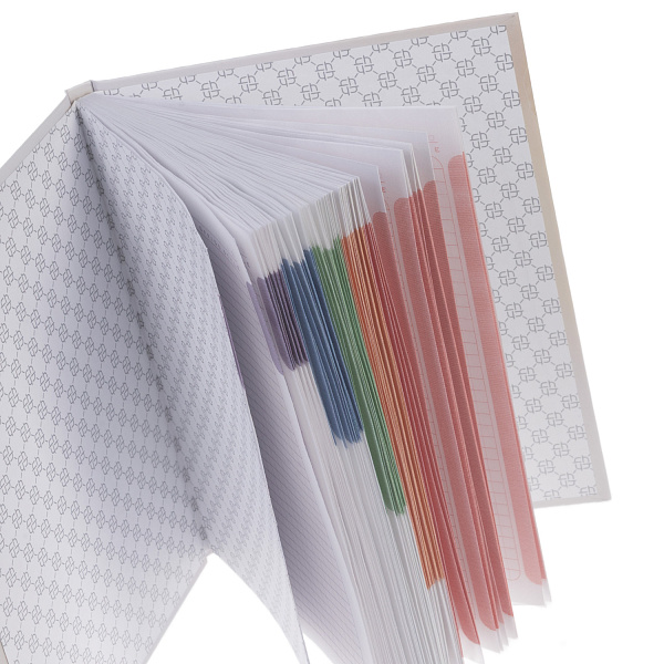 Бизнес-блокнот А5 80 л. кл. тв.переплет "Flower gold" 167х216мм 5-цв. блок запечат. форзац мат.ламин. 3D фольга