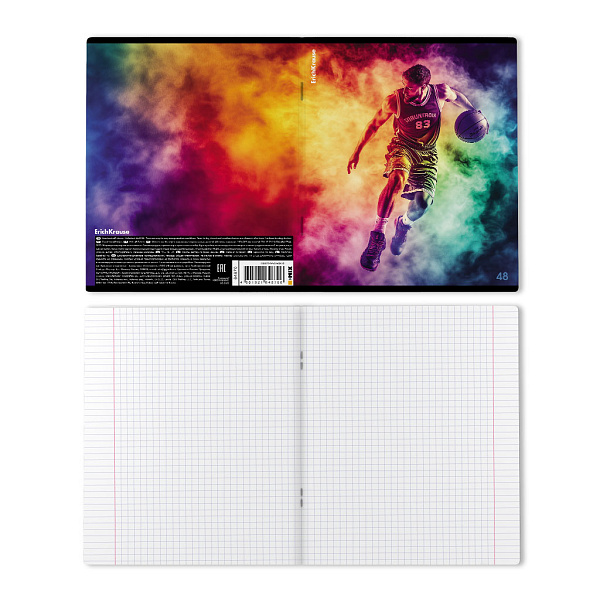 Тетрадь 48 листов в клетку "Champs", матовая ламинация  ErichKrause  _MIX-PACK