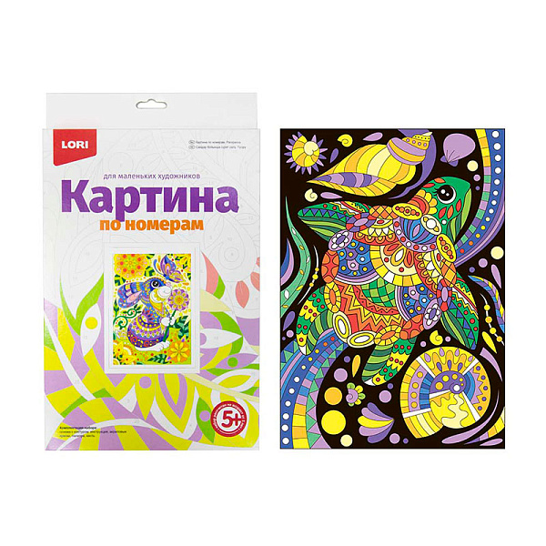 Картина по номерам для малышей "Весёлый крабик"