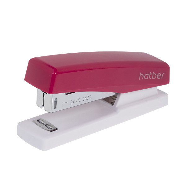 Степлер на 20 л. 24/6&26/6 Hatber -Matrix- Пластиковый 80 скоб захват 45мм  Ассорти в картонной коробке
