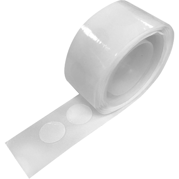 Клеевые точки двусторонние "deVENTE" прозрачные на бумажной ленте, Ø 12 мм, 100 шт, в цветной коробке с европодвесом