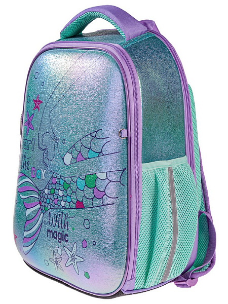 Рюкзак Hatber ERGONOMIC plus -МЕЧТА РУСАЛКИ- 38Х29Х16 СМ EVA материал светоотраж. 2 отделения 2 кармана в комплекте с термосумкой