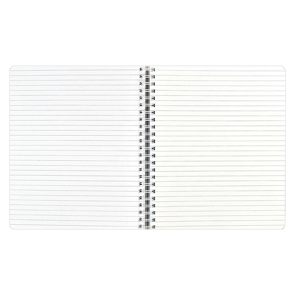 Тетрадь 100 л. кл./лин. греб. "Double book" "ЛЕСНОЙ ОФИС" /А5, облож.- полипропилен, двойная тетрадь с 4-мя обложками/