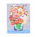 Пакет подарочный бумажный "deVENTE. Bouquet" вертикальный, размер 18x23x8 см, с блестками, бумага 210 г/м², ассорти 4 дизайна