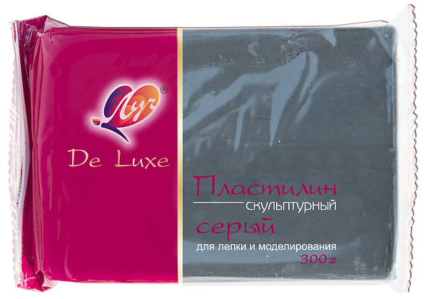 Пластилин скульптурный 300 г. (серого цвета) Луч