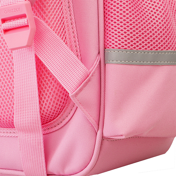 Рюкзак школьный с картхолдером на держателе (/2 розовый)