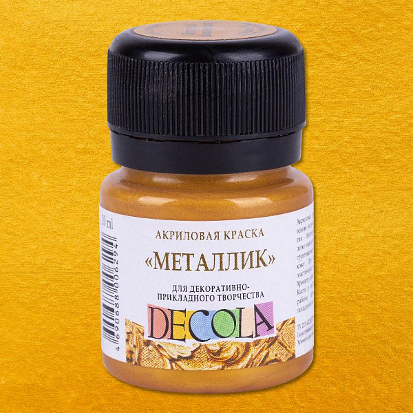 Акрил 20 мл Декола металлик золото олимпик 
