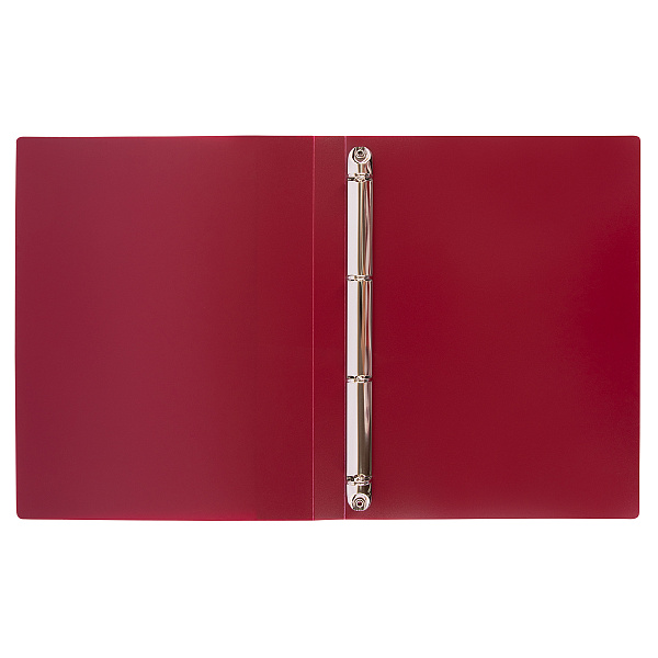 Папка 4 кольца 25 мм А4 "Expert Complete" PRISMA 700 мкм эффект 3D . d - 17 мм рубиновый new