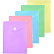 Папка-конверт на кн. А6- "deVENTE. Pastel" (115x157 мм) 180 мкм, непрозрачная, 5 пастельных цветов ассорти