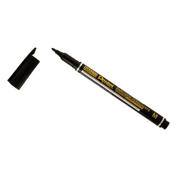 Перманентный маркер "Pentel" Medium Point .  черный