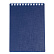 Блокнот А7 80 л. кл. на гребне "CANVAS" синий, пластиковая обложка