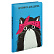 Дневничок д/девочек А6+ 96 л. "ХИП ХОП КОМАНДА" "КОТ" (126х174 мм, тв. переплёт с поролоном, ниткошвейный, аппликация из искусственной кожи, шелкография в две краски, белый