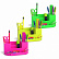 Набор настольный ErichKrause® Victoria, Neon Solid, ассорти из 3 цветов, пластиковый
