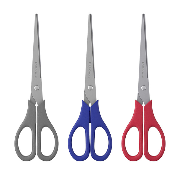 Ножницы 190 мм ErichKrause EasyCut, Ассорти (в блистере по 1 шт)