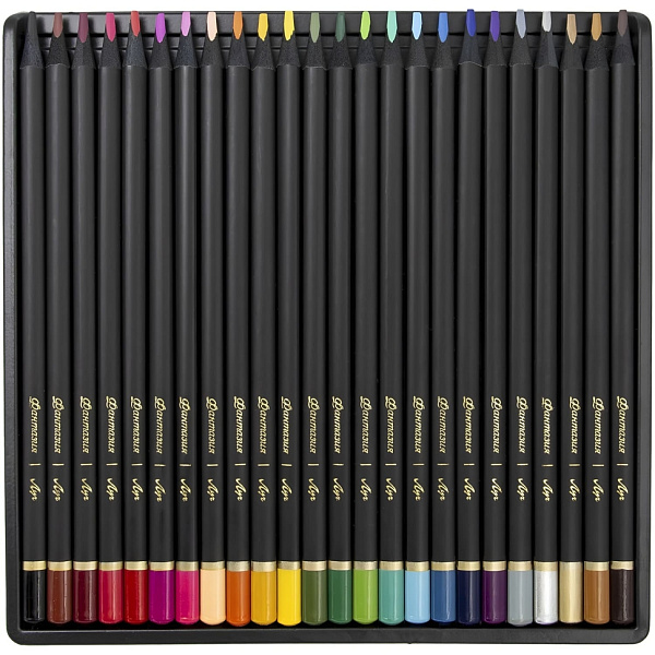 Карандаши 24 цв. Луч "Фантазия" трехгранные, черное дерево