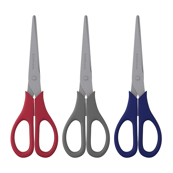 Ножницы 170 мм ErichKrause EasyCut, ассорти  (в блистере по 1 шт)