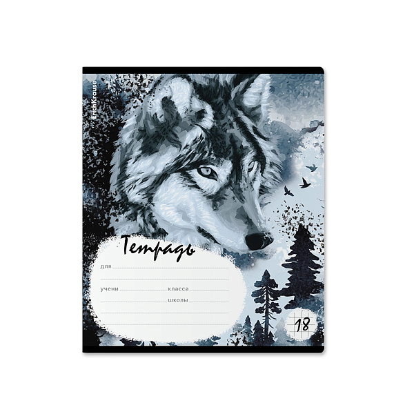 Тетрадь 18 л. кл. "Timber Wolf" MIX-PAC ErichKrause 