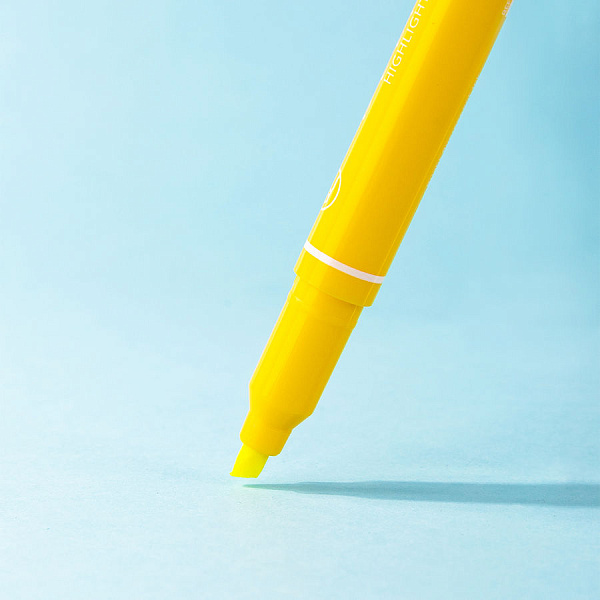 Маркер-текстовыделитель 1-4 мм Deli двойной пиш. наконечник желтый