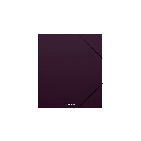 Папка для тетрадей А5+ на резинках ErichKrause Matt Blackberry Marsala, ассорти 