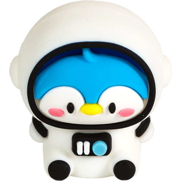 Точилка 1 отв. deVENTE. Space Team, пластиковая с покрытием Soft 