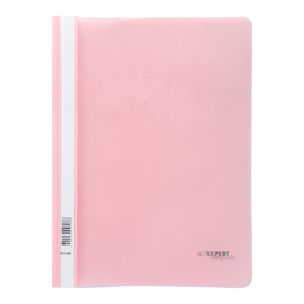 Скоросшиватель A4 "Expert Complete" Premier 140/180 мкм волокно розовый