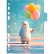 Разделитель листов "deVENTE. Balloons" A5 (160x210 мм) ламинированный мелованный картон 210 г,м2, с рисунком, 5 шт, индивидуальная упаковка