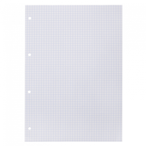 Сменный блок для тетрадей на кольцах А5, 160 листов, клетка, блок офсет, 60 гр/м, белизна 100%