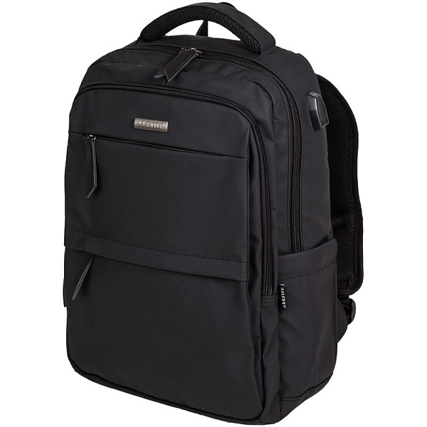 Рюкзак "deVENTE. Business" подростковый 44x31x14 см, 800 г, текстильный, 2 отд. иск.кожа черный