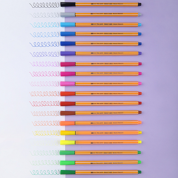 Набор скетч-линеров "Basic.Summer" В ПВХ КАРМАНЕ, 0.4 ММ, 18 ЦВ.