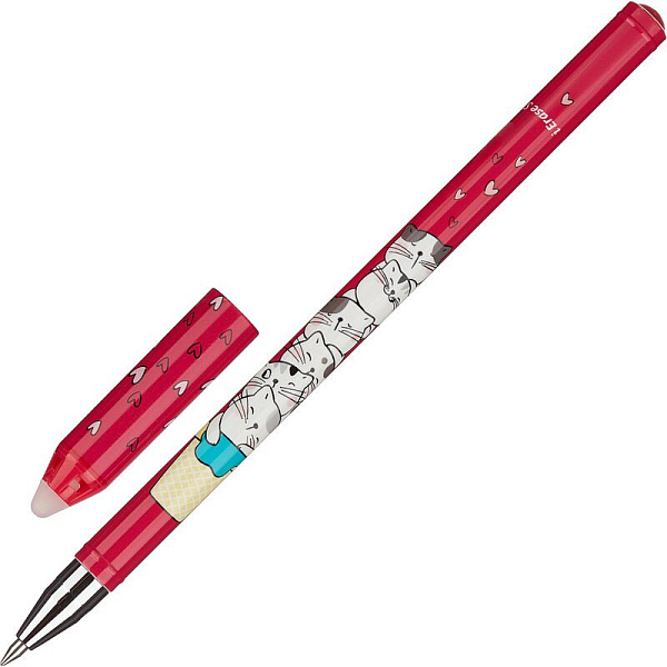 Ручка гелевая стираемая M&G So Many Cats 0.5 мм синяя в асс AKPB1479D20597H