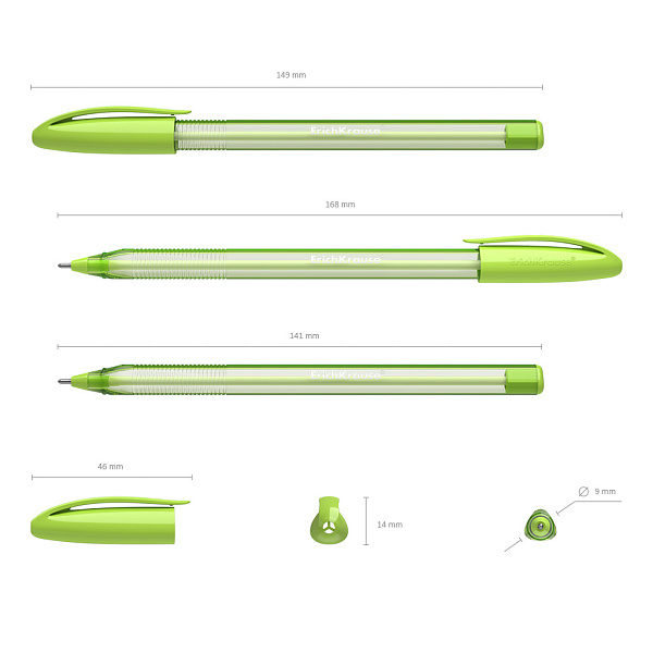 Ручка шариковая ErichKrause® U-108 Spring Stick 0,7, Ultra Glide Technology, цвет чернил синий (в коробке по 50 шт.)