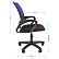 Кресло оператора Helmi HL-M96 R "Airy", спинка сетка синяя/сиденье ткань черная
