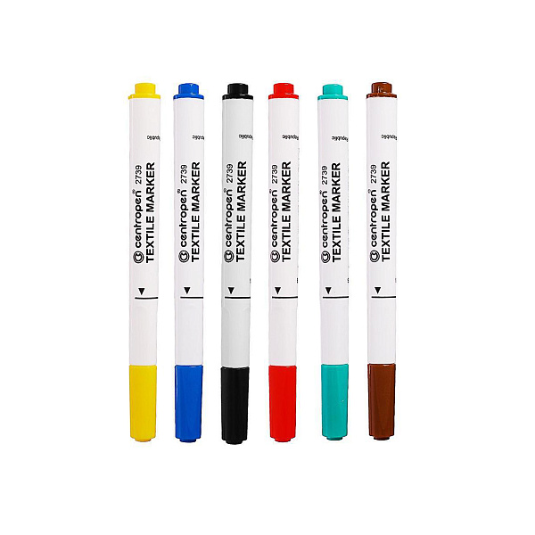 Набор фломастеров по текстилю, 6 цв., с европодвесом арт.