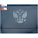 Папка с резинкой "deVENTE. Герб" A4 (320x235 мм) 400 мкм, фактура "песок" выборочный лак, вертикальная резинка, 3 клапана, темно-синяя