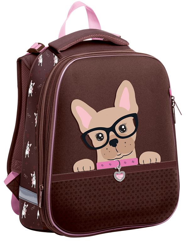 Рюкзак Hatber ERGONOMIC Classic -My pet- 37X29X17 СМ EVA материал светоотраж. 2 отделения 2 кармана с расширением в комплекте бейдж на рулетке