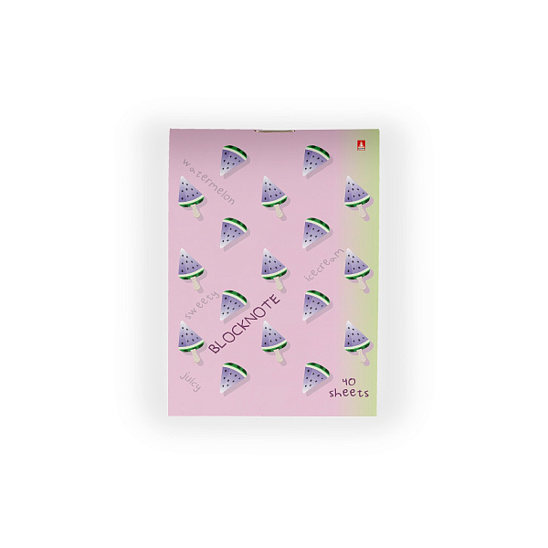 Блокнот А5 40 л. "АРБУЗИКИ" 4 ВИДА