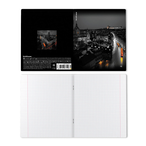 Тетрадь 48 листов в клетку "Urban Lights", глянцевая ламинация ErichKrause   _MIX-PACK