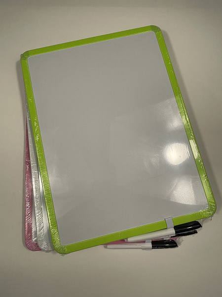 Доска магнитно-маркерная 30*40см, с маркером, МИКС 