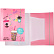 Папка с резинкой "deVENTE. Unicorn Cocktail" A4 (320x235 мм) 400 мкм, с декоративным элементом с конфетти, вертикальная резинка, 3 клапана, индивидуальная упаковка, пастельный розовый