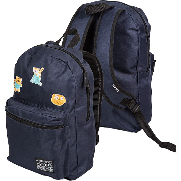 Рюкзак подростковый "deVENTE. Funny Cats" темно-синий 40x29x17 см  250 г, 1 отд.на молнии, вышивка