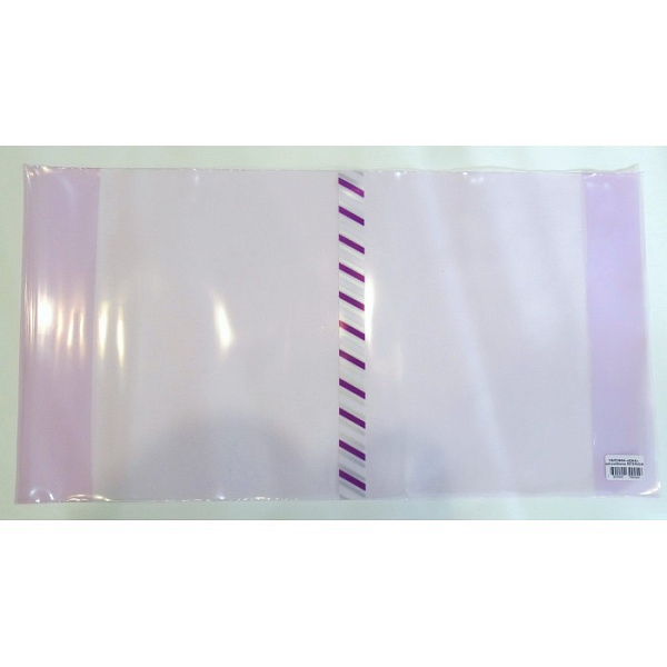 Набор обложек 5 шт. д/учебников 273 х 500 мм универс. 200 мкм Калибр "ЮНА" ПВД, с закладкой